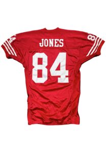 1994 Brent Jones SF 49ers Game-Used Jersey with NFL 75th Anniversary Patch