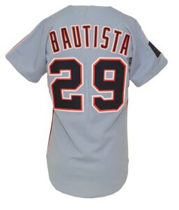 1994 Danny Bautista Detroit Tigers Game-Used Road Jersey