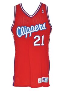 1994 Dominique Wilkins Los Angeles Clippers Game-Used Road Jersey 