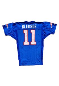 1994 Drew Bledsoe New England Patriots Game-Used & Signed Jersey