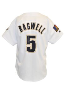 1994 Jeff Bagwell Houston Astros Game-Used & Autographed Home Jersey