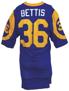 1994 Jerome Bettis LA Rams Game-Used & Autographed Home Jersey