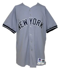 1994 Jim Abbott New York Yankees Game-Used Road Jersey