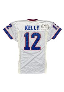 1994 Jim Kelly Buffalo Bills Game-Used & Autographed Jersey