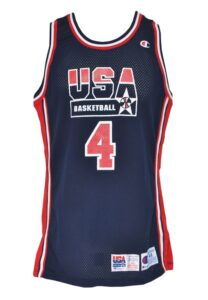 1994 Joe Dumars Team USA World Championship of Basketball Game-Used Road Jersey