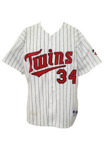 1994 Kirby Puckett Minnesota Twins Game-Used Home Jersey