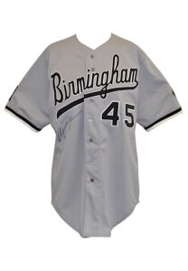 1994 Michael Jordan Birmingham Barons Game-Used & Autographed Road Jersey