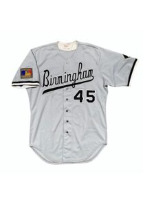 1994 Michael Jordan Birmingham Barons Game-Used & Autographed Road Jersey