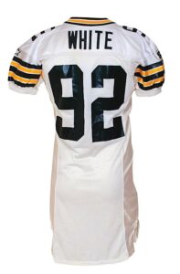 1994 Reggie White Green Bay Packers Game-Used Road Jersey with 1995 Pants