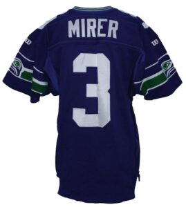 1994 Rick Mirer Seattle Seahawks Game-Used Home Jersey