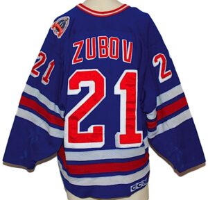 1994 Sergei Zubov NY Rangers Game-Used Stanley Cup Finals Road Jersey