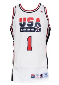 1994 Tim Hardaway USA World Championship of Basketball Autographed Game Jersey