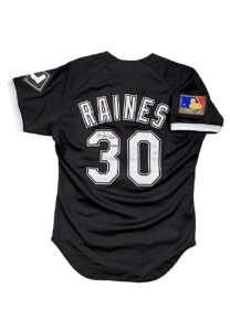 1994 Tim Raines Chicago White Sox Game-Used & Signed Alternate Jersey