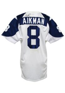 1994 Troy Aikman Dallas Cowboys Game-Used & Autographed Throwback Jersey