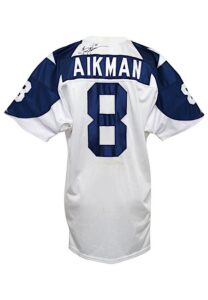 1994 Troy Aikman Dallas Cowboys Game-Used & Autographed Throwback Jersey