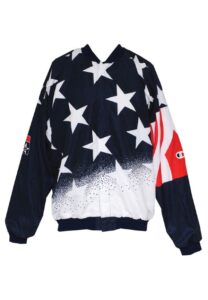 1994 USA Men’s World Championships Worn Warm-Up Jacket Attributed To Dominique Wilkins