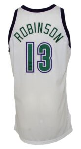 1995-1996 Glenn Robinson Milwaukee Bucks Game-Used Home Jersey