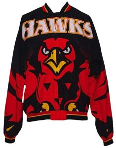 1995-1996 Spud Webb Atlanta Hawks Worn Warm-Up Uniform