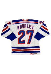 1995-96 Alexi Kovalev NY Rangers Game-Used Jersey