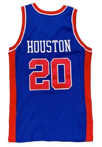 1995-96 Allan Houston Detroit Pistons Game-Used Jersey