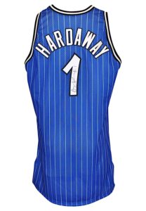 1995-96 Anfernee “Penny” Hardaway Orlando Magic Game-Used & Autographed Alternate Jersey