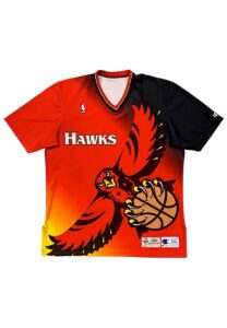 1995-96 Atlanta Hawks Player Worn Shooting Shirt