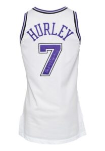 1995-96 Bobby Hurley Sacramento Kings Game-Used & Autographed Home Jersey