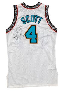 1995-96 Byron Scott Vancouver Grizzlies Game-Used & Signed Jersey