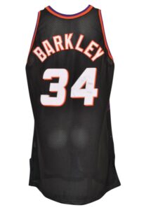 1995-96 Charles Barkley Phoenix Suns Game-Used & Autographed Black Alternate Jersey