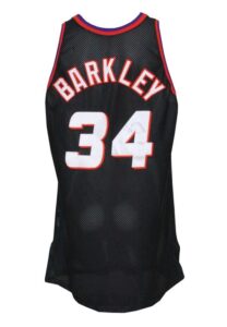 1995-96 Charles Barkley Phoenix Suns Game-Used & Autographed Black Alternate Jersey (JSA • BBHoF LOA)