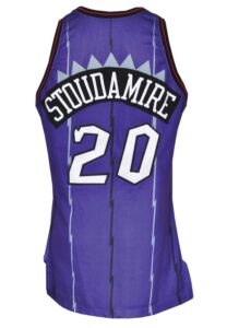 1995-96 Damon Stoudamire Rookie Toronto Raptors Game-Used Road Jersey 