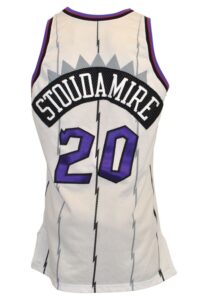 1995-96 Damon Stoudamire Toronto Raptors Game-Used Home Jersey