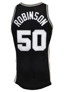 1995-96 David Robinson San Antonio Spurs Game-Used & Autographed Road Jersey