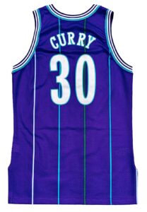 1995-96 Dell Curry Charlotte Hornets Game-Used Jersey