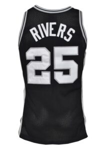 1995-96 Doc Rivers San Antonio Spurs Game-Used Road Uniform & 1997-98 Avery Johnson San Antonio Spurs Game-Used and Autographed Road Jersey