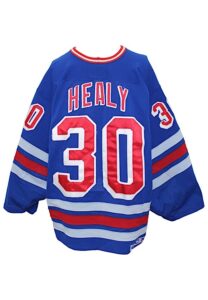 1995-96 Glenn Healy New York Rangers Playoffs Game-Used Jersey