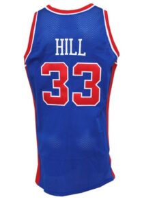 1995-96 Grant Hill Detroit Pistons Game-Issued & Autographed Road Jersey