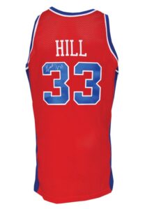 1995-96 Grant Hill Detroit Pistons Game-Used & Autographed Road Uniform