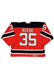 1995-96 Jeff Reese NY Devils Game-Used Playoff Jersey