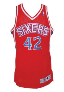 1995-96 Jerry Stackhouse Philadelphia 76ers Game-Used Alternate Jersey 