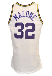 1995-96 Karl Malone Game-Used Home Jersey