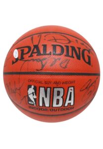 1995-96 Los Angeles Lakers Team-Signed Basketball