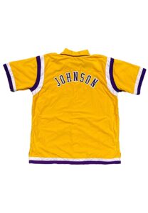 1995-96 Magic Johnson LA Lakers Player Worn Warm-Up Jacket