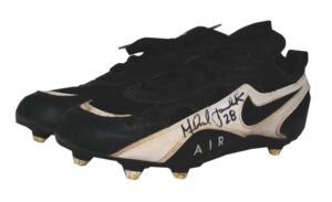 1995-96 Marshall Faulk Indianapolis Colts Game-Used & Autographed Cleats