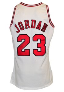 1995-96 Michael Jordan Chicago Bulls Game-Used & Autographed Home Jersey