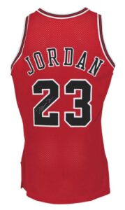 1995-96 Michael Jordan Chicago Bulls Game-Used & Autographed Road Jersey