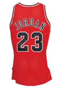 1995-96 Michael Jordan Chicago Bulls Game-Used & Autographed Road Jersey