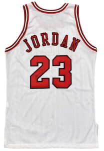 1995-96 Michael Jordan Chicago Bulls Game-Used & Signed Jersey