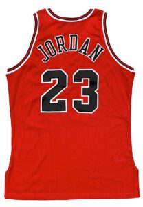 1995-96 Michael Jordan Chicago Bulls NBA Finals Game Pro Cut Jersey