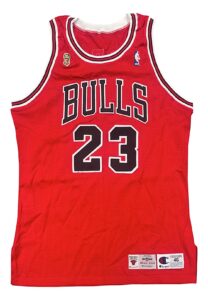 1995-96 Michael Jordan Chicago Bulls NBA Finals Pro-Cut Jersey